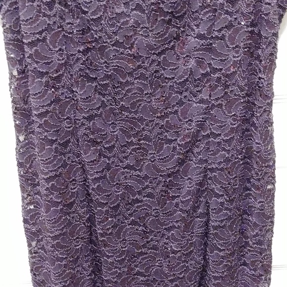 Alex evening 2 Piece Mother of the Bride eggplant evening wear size 14 - Picture 9 of 16